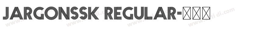 JargonSSK Regular字体转换